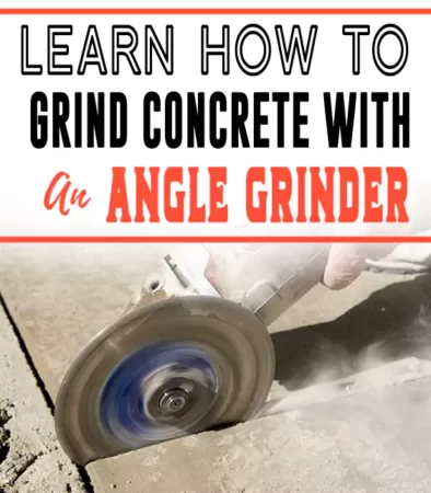 How to Grind Concrete with an Angle Grinder