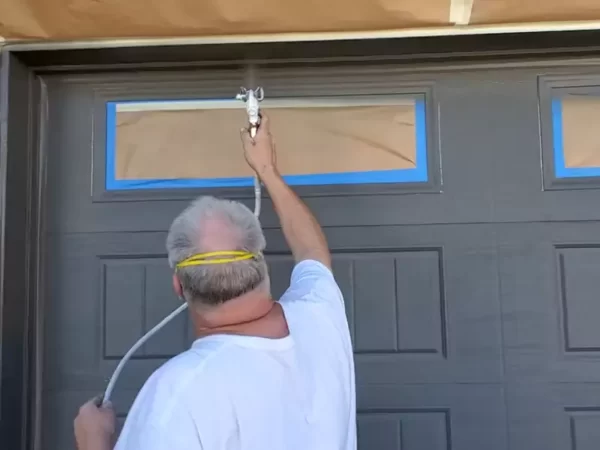 Painting garage door