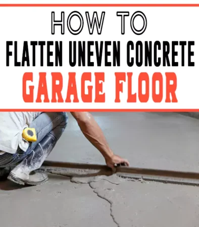 How to Flatten Uneven Concrete Garage Floor